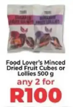 Food Lover's Market Food Lover's Minced Dried Fruit Cubes or Lollies offer