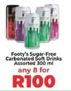 Food Lover's Market Footy's Sugar-Free Carbonated Soft Drinks Assorted offer