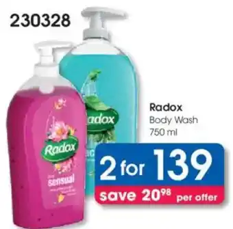 Clicks Radox Body Wash offer