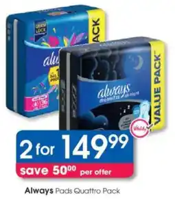 Clicks Always Pads Quattro Pack offer