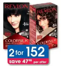 Clicks Revlon ColorSilk Hair Colour Products offer