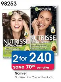 Clicks Garnier Nutrisse Hair Colour Products offer