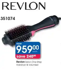 Clicks Revlon Salon One-Step Hairdryer & Volumiser offer