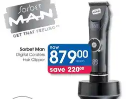 Clicks Sorbet Man Digital Cordless Hair Clipper offer