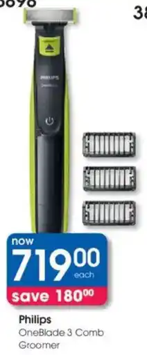 Clicks Philips OneBlade 3 Comb Groomer offer