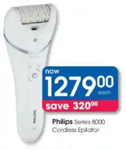 Clicks Philips Series 8000 Cordless Epilator offer