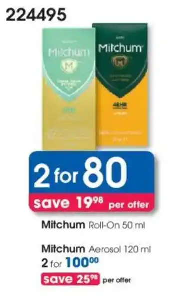Clicks Mitchum Roll-On offer