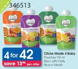 Clicks Clicks Made 4 Baby Pouches offer