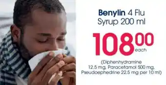 Clicks Benylin 4 Flu Syrup offer