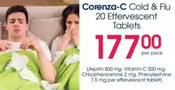 Clicks Corenza-C Cold & Flu Effervescent Tablets offer