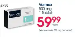 Clicks Vermox 500 mg Tablet offer