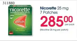 Clicks Nicorette 25 mg Patches offer