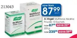 Clicks A.Vogel Multiforce Alkaline Powder Sachets offer