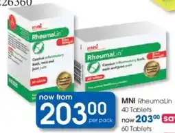 Clicks MNI RheumaLin Tablets offer