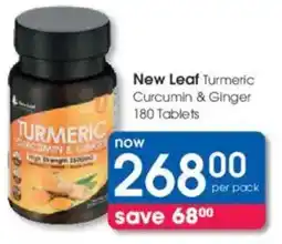 Clicks New Leaf Turmeric Curcumin & Ginger Tablets offer