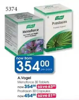 Clicks A.Vogel Menoforce Tablets offer
