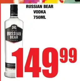 Boxer Russian Bear Vodka 750ml offer