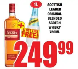 Boxer SCOTTISH LEADER ORIGINAL BLENDED SCOTCH WHISKY 750ml offer