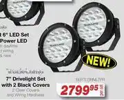 AutoZone Truck Lamp 7 Drive Light Set With 2 Black Covers ELP.TLDRIVE7PR-Per Set offer