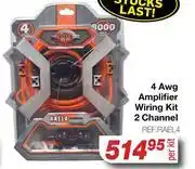 AutoZone 4 Awg Amplifier Wiring Kit 2 Channel REF.RAEL4-Per Kit offer