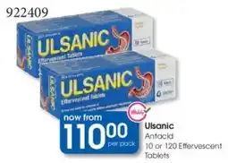 Clicks Ulsanic Antacid Effervescent Tablets offer