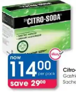 Clicks Citro-Soda Gastric Antacid Sachets offer