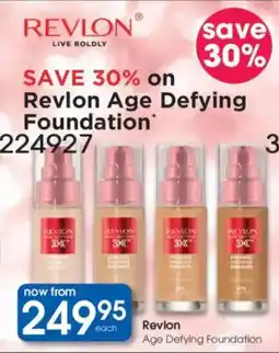 Clicks Revlon Age Defying Foundation offer