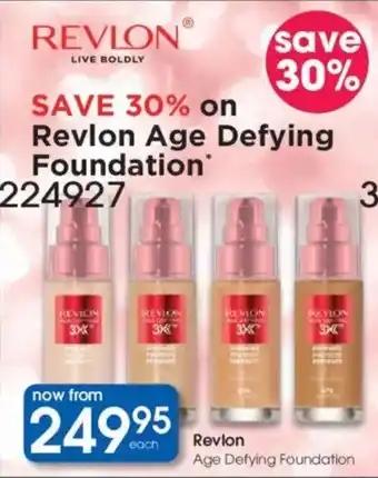Clicks Revlon Age Defying Foundation offer