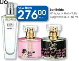 Clicks Lenthéric Whisper or Hoity Toity Fragrances EDP offer
