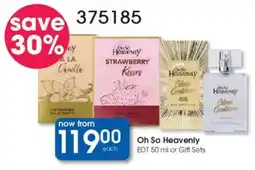 Clicks Oh So Heavenly EDT or Gift Sets offer
