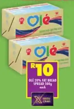 Shoprite Ole 20% fat bread spread offer