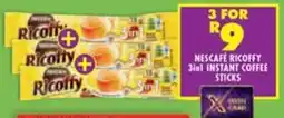 Shoprite Nescafe ricoffy 3in1 instant coffee offer
