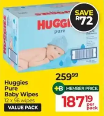 Baby City Huggies Pure Baby Wipes offer