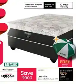 Bradlows Restonic Jasmine Queen 152cm Base Set offer