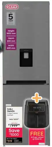Bradlows Defy Metallic Fridge Freezer offer