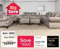 Bradlows Avanti MK2 Lounge Suite offer