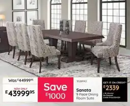 Bradlows Sanata Dining Room Suite offer