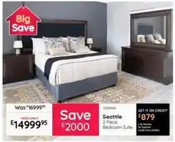 Bradlows Seattle Bedroom Suite offer