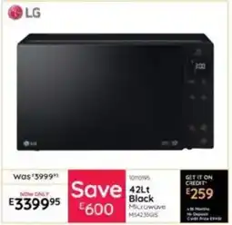 Bradlows LG Black Microwave offer