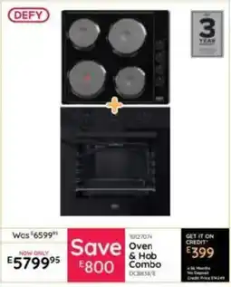 Bradlows Defy Oven & Hob Combo offer