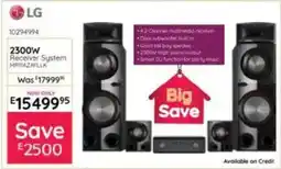 Bradlows LG 2300W Receiver System offer