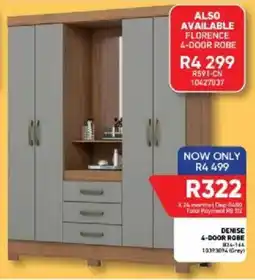Furnmart Denise 4-door robe offer