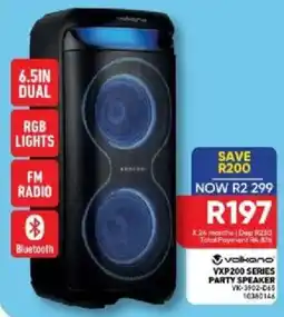 Furnmart Volkano vxp200 series party speaker offer