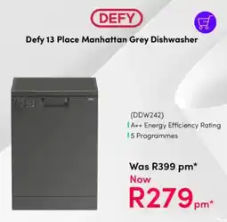 Teljoy Defy 13 Place Manhattan Grey Dishwasher offer