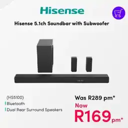 Teljoy Hisense 5.1ch Soundbar with Subwoofer offer