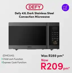 Teljoy Defy Dark Stainless Steel Convection Microwave offer