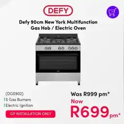 Teljoy Defy New York Multifunction Gas Hob/ Electric Oven offer