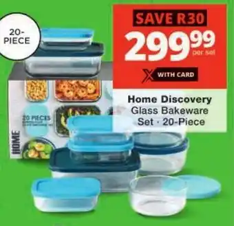 Checkers Home Discovery Glass Bakeware Set offer