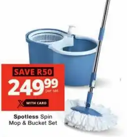 Checkers Spotless Spin Mop & Bucket Set offer