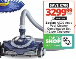 Checkers Zodiac AX20 Activ Pool Cleaner Combination Set offer
